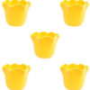 Set of 5 Daisy Plastic Pot