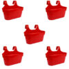 Set of 5 Red Glory Double Hook Pot